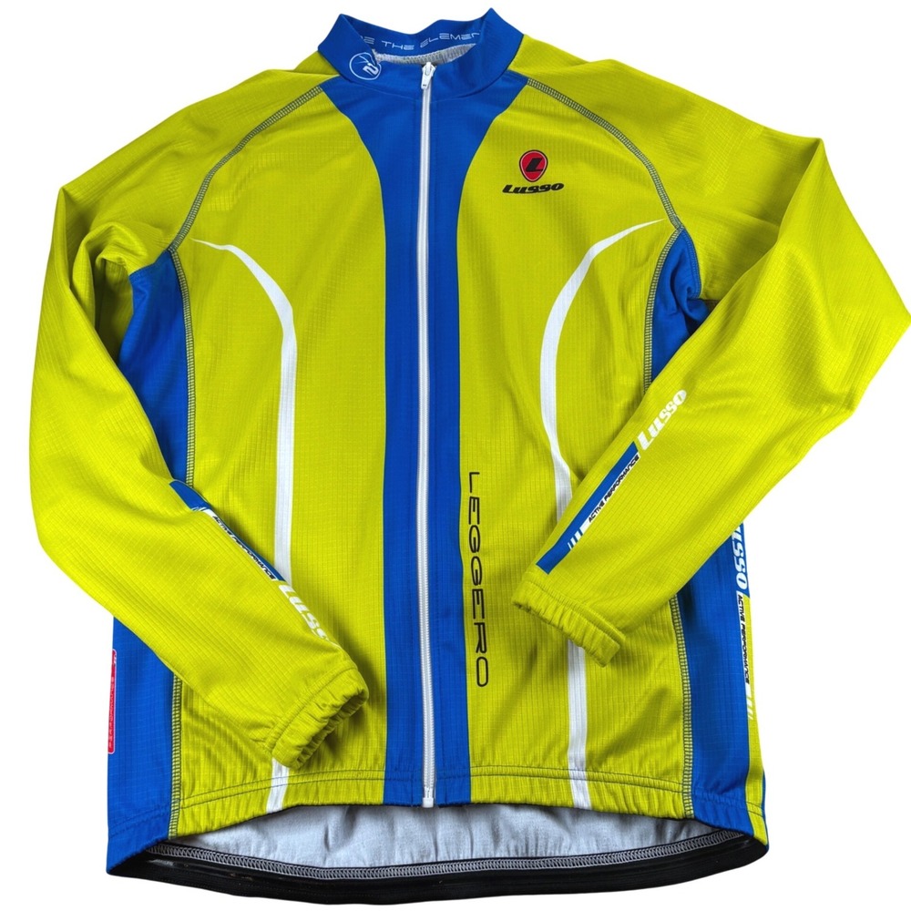 Lusso Leggero Cycling Jersey Mens L Long Sleeve Zip Jacket Hand-Sewn British